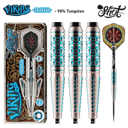 SHOT DARTS MODEL VIKING DRAKKAR 27 GRAM STEEL TIP NEW  SHIPS FREE FREE FLIGHTS