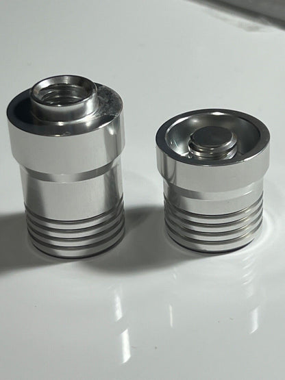 JOINT PROTECTOR SET SILVER ALUMINUM MALE AND FEMALE 2 PC SET NEW FREE SHIPPING