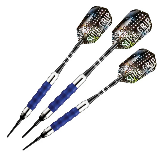 SURE GRIP BLUE  DARTS FROM GLD 16 GRAM  NEW SHIPS FREE FLIGHTS FREE 20-0008