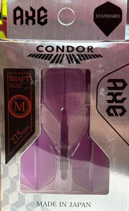 CONDOR AXE PURPLE FLIGHTS MEDIUM LENGTH STANDARD SHAPE 27.5M FREE SHIPPING