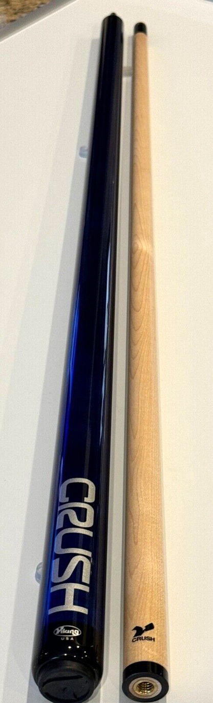 VIKING BLUE CRUSH BREAK CUE V CRUSH SHAFT LINEN NEW SHIPS FREE N FREE CASE