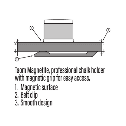 TAOM MAGNETIC CHALK HOLDER SUPER STRONG BELT CLIP BRAND NEW SHIPS FREE