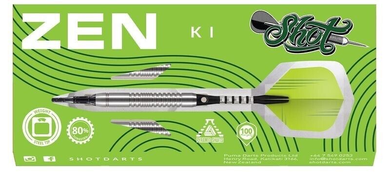 SHOT DARTS MODEL ZEN KI 18 GR TUNGSTEN SOFT TIP SHIPS FREE N FREE FLIGHTS