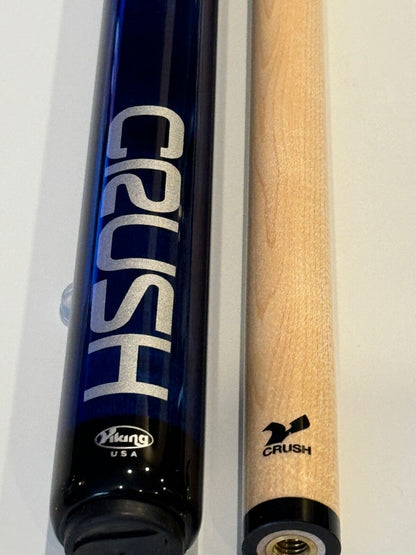 VIKING BLUE CRUSH BREAK CUE V CRUSH SHAFT LINEN NEW SHIPS FREE N FREE CASE