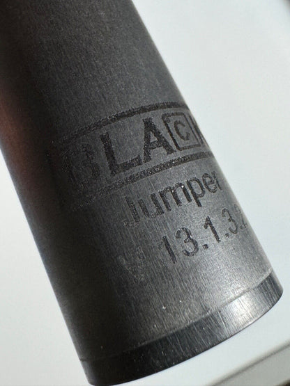 JACOBY 17.3 OZ EXTREME JUMP CUE  13.1 BLACKOUT CARBON SHAFT SHIPS FREE FREE CASE