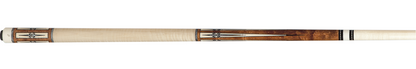 PECHAUER JP20 POOL CUE 12.75 MM DANISH STAIN NATURAL INLAY SHIPS FREE FREE CASE