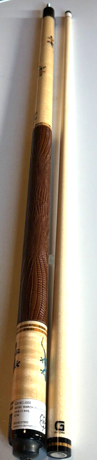 MCDERMOTT G516C GECCO LTD CUE LEATHER MARCH CUE OF MONTH NEW SHPS FREE FREE CASE