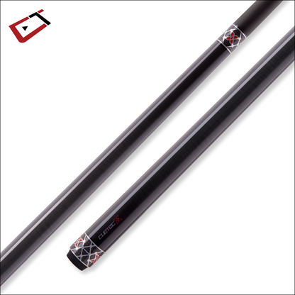 CUETEC X SERIES RAW CUE WITH CYNERGY CARBON FIBER 12.5MM SHAFT NEW SHIPS FREE