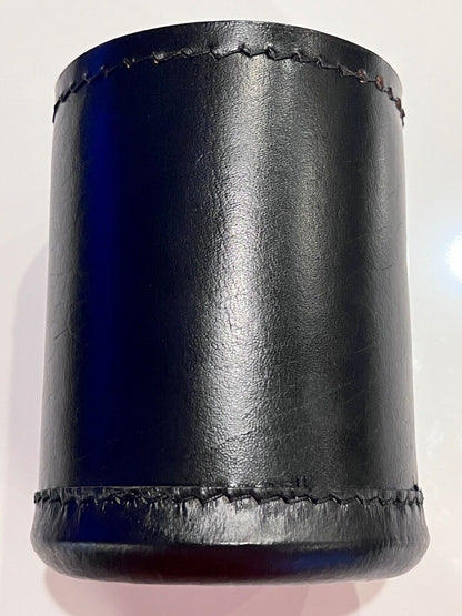 2 DICE CUP SIZES STANDARD AND JUMBO BOTH LEATHER HIGH END SHIPS FREE 5 FREE DICE