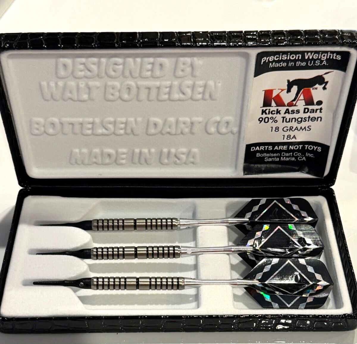 BOTTELSEN KICK ASS 18 GRAM TUNGSTEN SOFT TIP BRAND NEW FREE SHIPPING & FLIGHTS