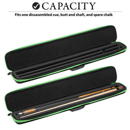 CASEMASTER GREEN PARALLAX CUE CASE BRAND NEW  PADDED SHIPS FREE BEST PRICE