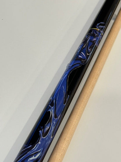 VIKING BLACK DRAGON POOL CUE 13.00 MM VIKORE SHAFT NEW SHIPS FREE N  FREE CASE