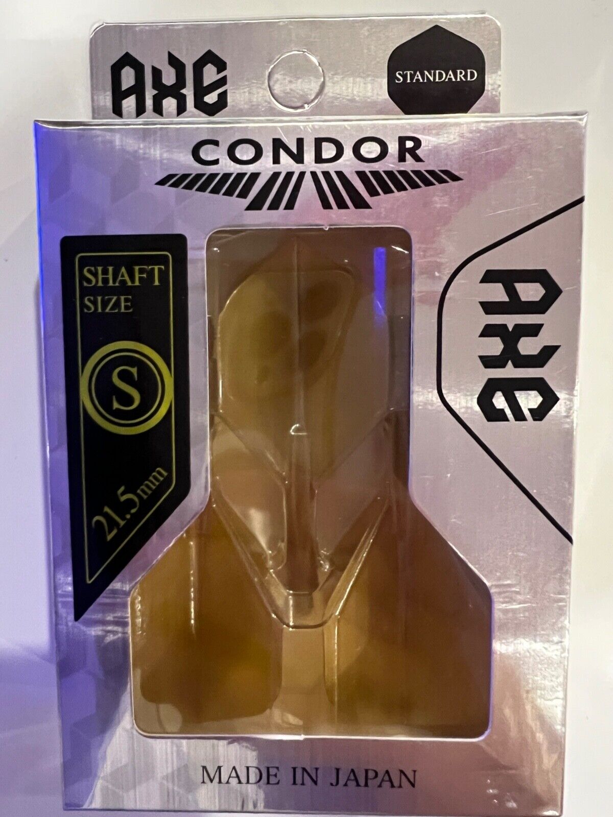 CONDOR GOLD METALLIC AXE HEAVY DUTY FLIGHT SHORT STANDARD SHAPE SHIP FREE