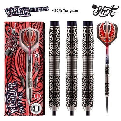 SHOT DARTS MODEL WARRIOR HAUTOA 18 GR TUNNSTN SOFT TIP SHIPS FREE N FREE FLIGHTS