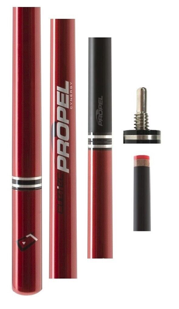 CUETEC PROPEL JUMP CUE RUBY RED TAOM 2.0 TIP CYNERGY SHAFT  BRAND NEW SHIPS FREE