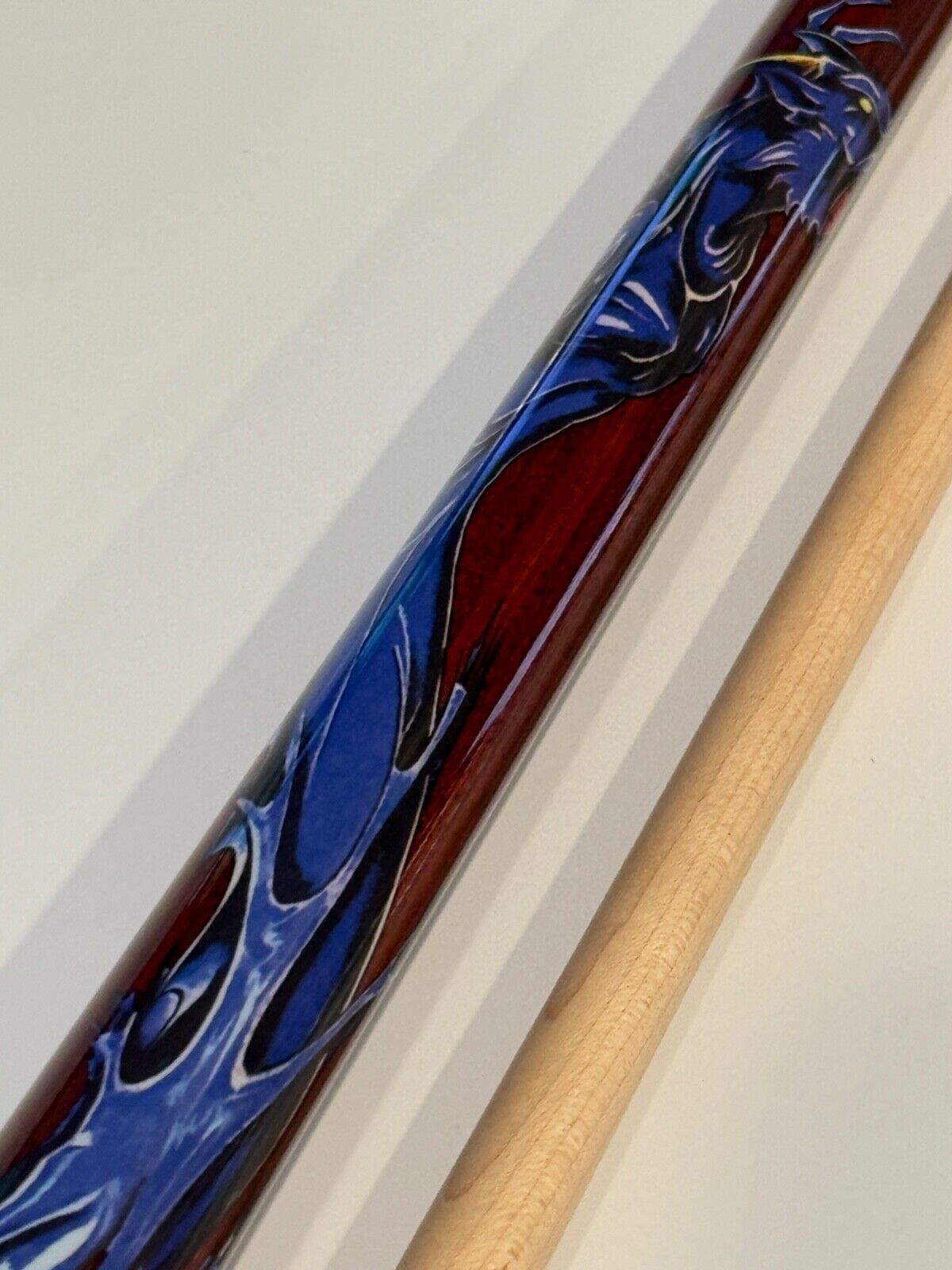 VIKING RED DRAGON POOL CUE 13.00 MM VIKORE SHAFT NEW SHIPS FREE N  FREE CASE