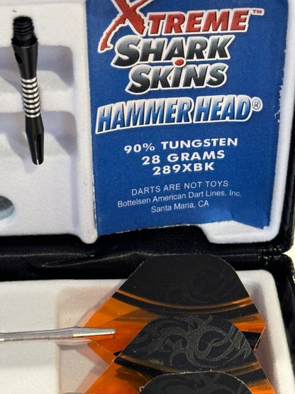 BOTTELSEN HAMMERHEAD SHARK SKIN STEEL TIP DARTS 28 GR NEW FREE SHIPPING