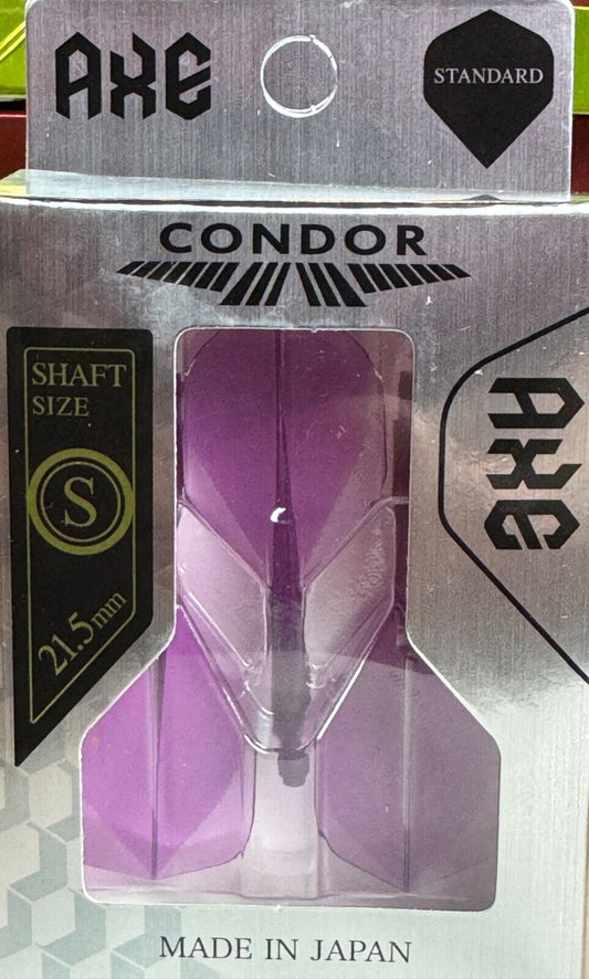 CONDOR AXE PURPLE FLIGHTS SHORT LENGTH STANDARD SHAPE 21.5M FREE SHIPPING