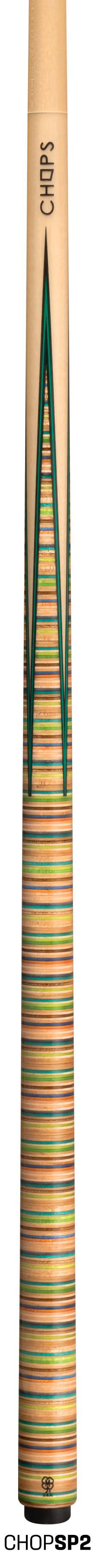 MCDERMOTT CHOPSP2 LTD RUN POOL CUE RECYCLED SKATEBOATRDS FREE CASE SHIPS FREE