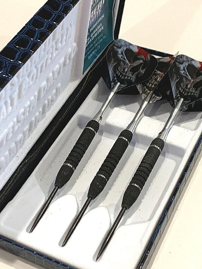 BOTTELSEN GREAT WHITE STEEL TIP SHARK SKIN DARTS 26 GR BLACK NEW FREE SHIPPING