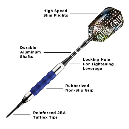 SURE GRIP DARTS FROM GLD 18 GRAM BRAND NEW SHIPS FREE FLIGHTS FREE 20-0008-18