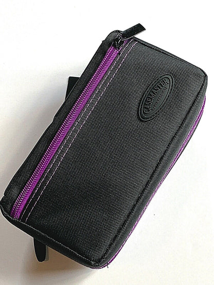 VIPER GLD PLAZMA PRO DART CASE BLK W/ PURPLE TRM PHONE PCKT. FREE SHIP & FLIGHTS