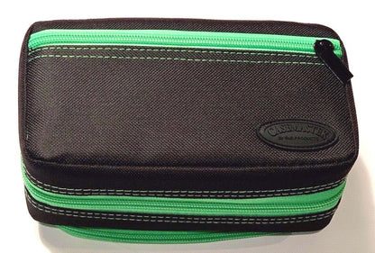 VIPER GLD PLAZMA PRO DART CASE BLK W/GREEN TRIM PHONE PCKT. FREE SHIP & FLIGHTS