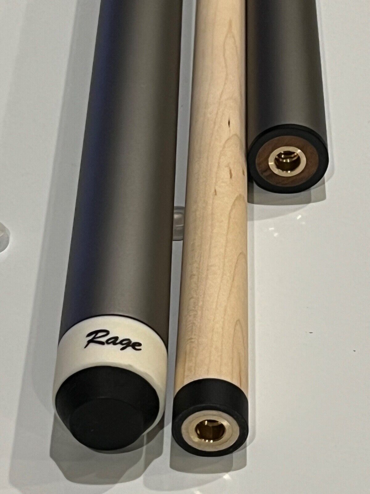 RAGE SILVER HEAVY HITTER BREAK JUMP CUE RGJPBB NEW FREE SHIPPING FREE HARD CASE