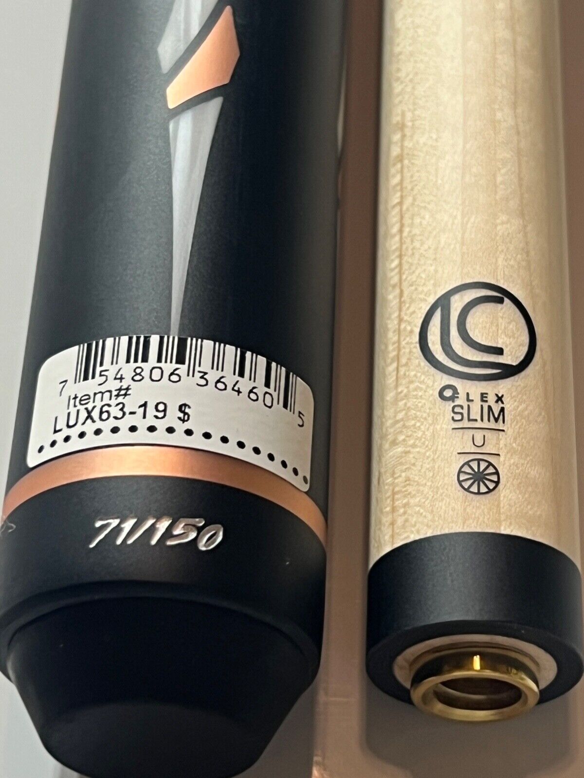 LUCASI LUX 63 CUSTOM CUE 11.75 MM UNILOC LTD ONLY 150 MADE NEW FREE SHIPPING