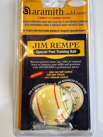 ARAMITH JIM REMPE TRAINING BALL 2 1/4"  SHIPS FREE N FREE TIPS  BEWARE COPYCATS