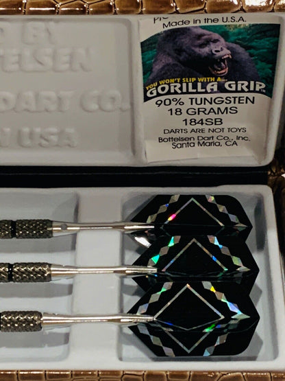 BOTTELSEN 184SB 18 GRAM GORILLA GRIP SILVERBACK DARTS FREE SHIPPING N MORE