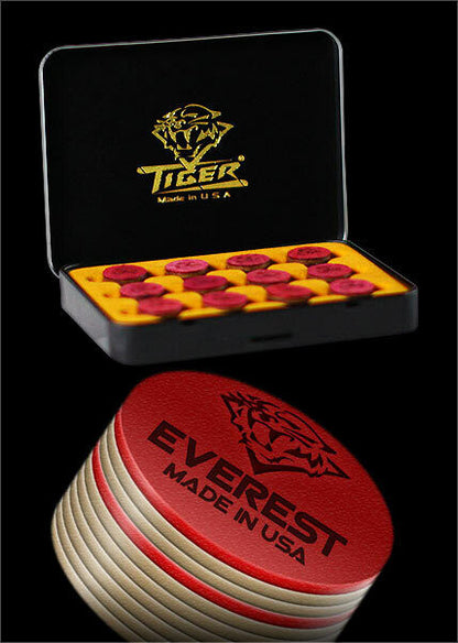 12 PACK TIGER EVEREST TIPS LAMINATED 14MM MEDIUM NEW FREE SHIPPING  BEST PRICE