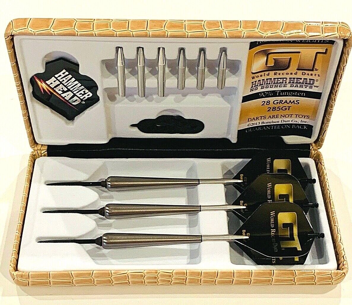 HAMMERHEAD GT  BOTTELSEN MODEL 285GT 28 GRAM STEEL TIP  FREE SHIPPING N FLIGHTS