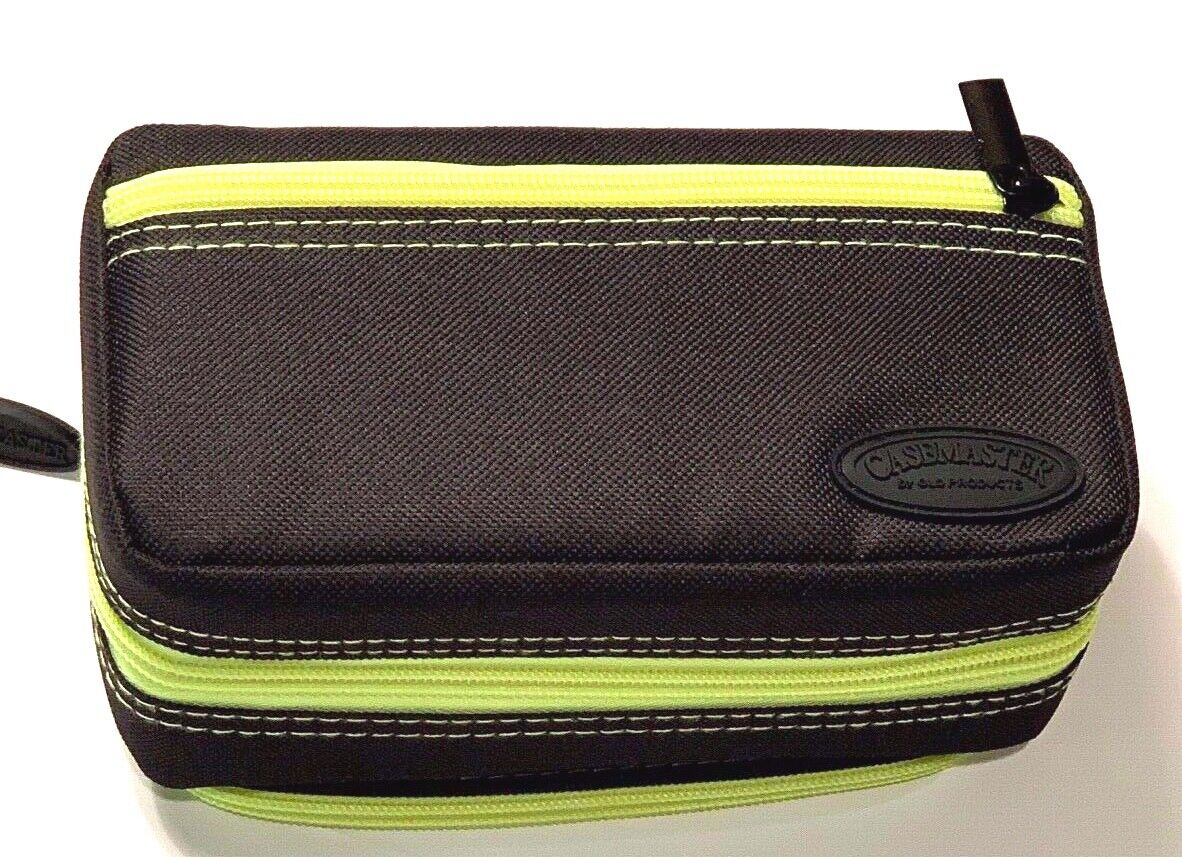 VIPER GLD PLAZMA PRO DART CASE W/ YELLOW  TRIM PHONE PCKT. FREE SHIP & FLIGHTS