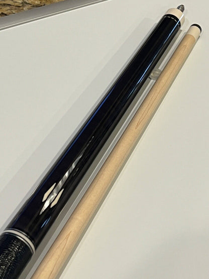 PECHAUER LTD JP12-S POOL CUE EBONY STAINED MAPLE LEATHER SHIPS FREE FREE CASE