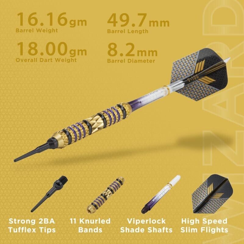 VIPER WIZARD DARTS FROM GLD 18 GRAM NEW SHIPS FREE BONUS FLIGHTS FREE 20-4004-18