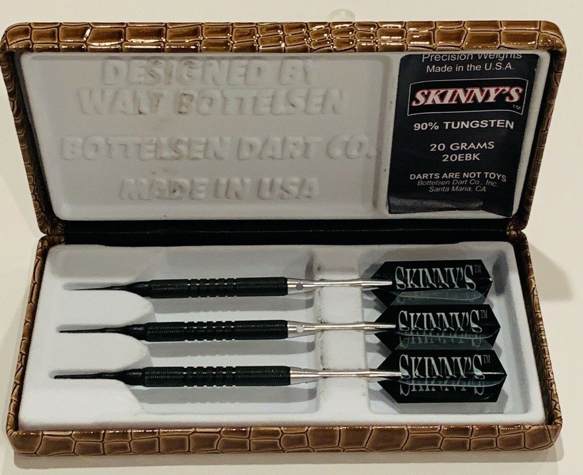 BOTTELSEN 20EBK 20 GRAM SKINNY'S  BLACK STEAL SOFT TIP DARTS SHIPS FREE N MORE