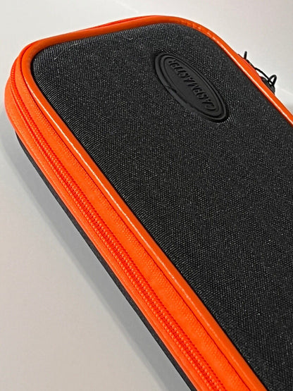 CASEMASTER PARALLAX CUE CASE ORANGE BRAND NEW  PADDED SHIPS FREE BEST PRICE