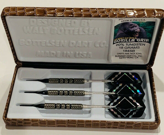 BOTTELSEN 184SB 18 GRAM GORILLA GRIP SILVERBACK DARTS FREE SHIPPING N MORE