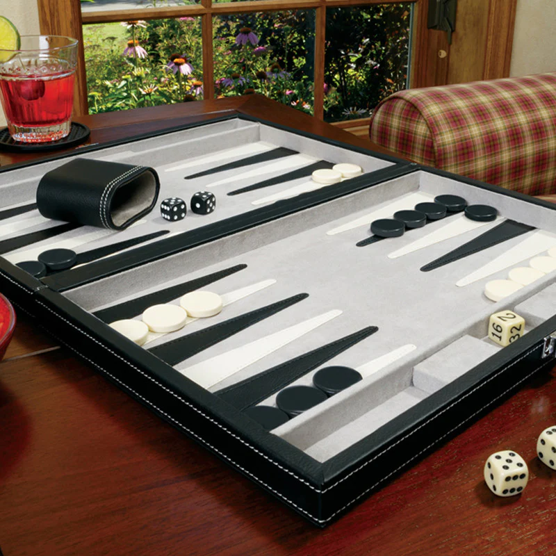 MAINSTREET CLASSICS 15" BACKGAMMON SET  GLD PRODUCTS REFURBISHED SHIP FREE