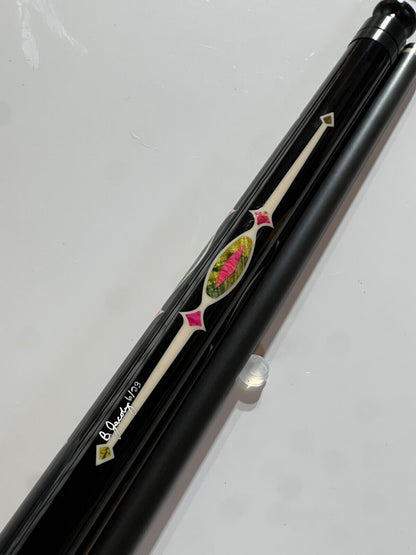 JACOBY RARE LTD CUE W/ BLACK SHAFT EXOTIC MATERIAL MUST SEE SHIPS FREE W CASE