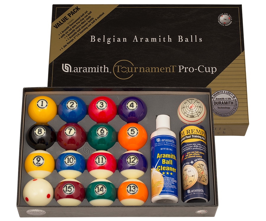 ARAMITH DURAMITH TOURNAMENT PRO CUP VALUE PAC POOL BALLS BIG VALUE SHIPS FREE