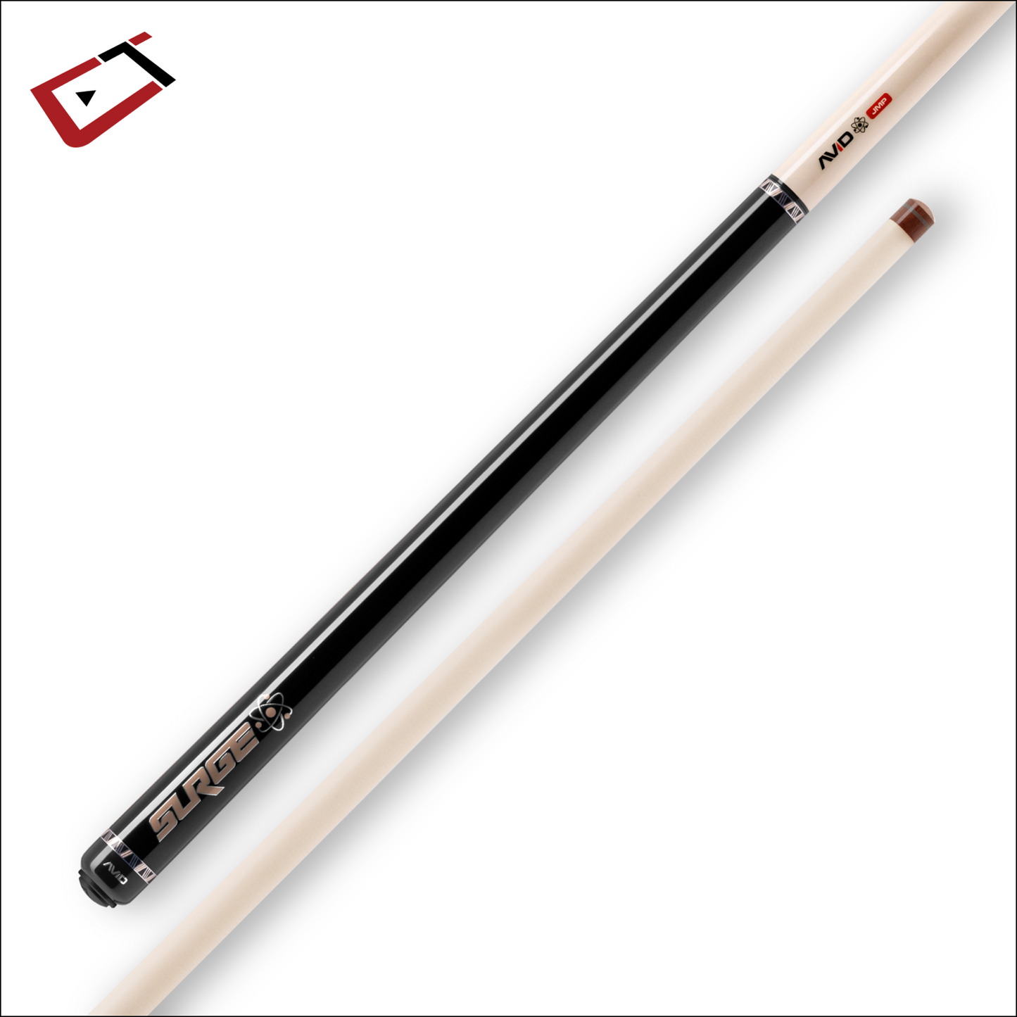 CUETEC AVID SURGE JUMP CUE BLACK GOLD  STAIN  BRAND NEW 95-333 SHIPS FREE