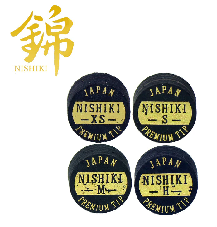 NISHIKI BLACK LEATHER JAPANESE TIP SOFT HARDNESS BRAND NEW FREE SHIPPING