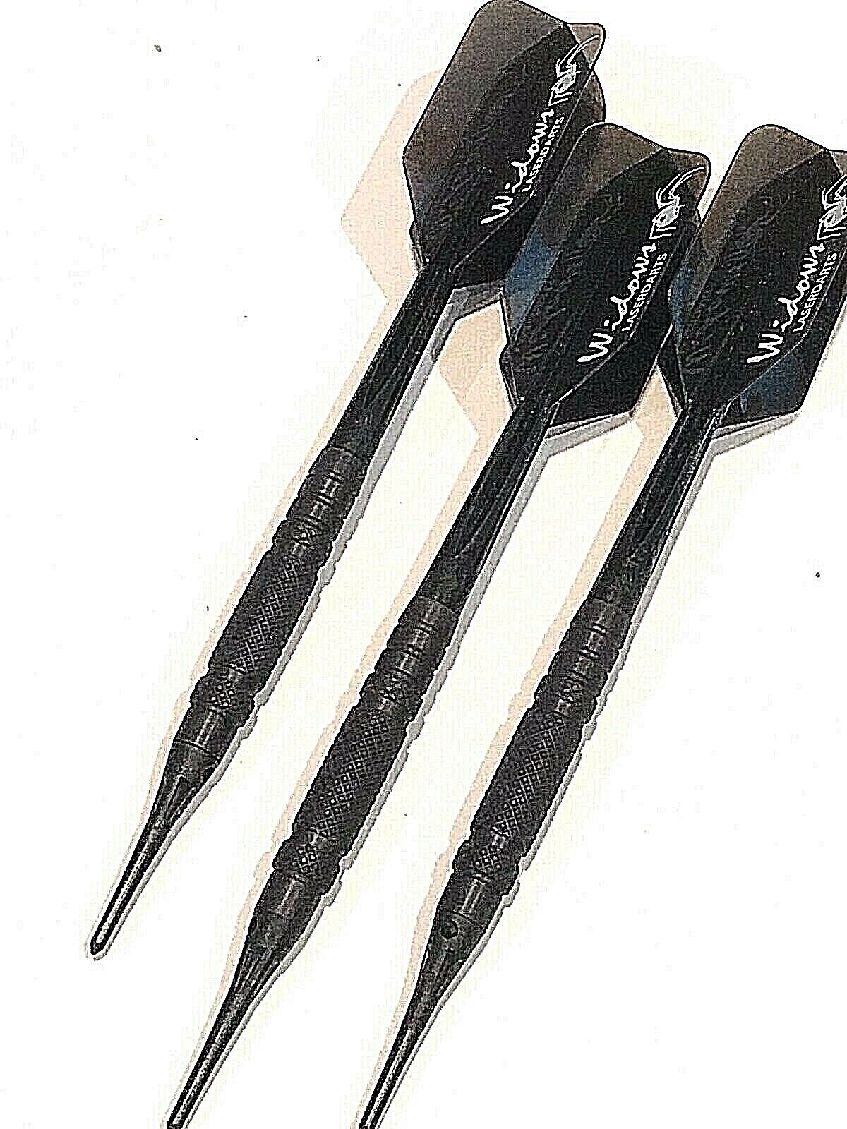 BLACK WIDOW 16 GRAM LASER DARTS KNURLED SOFT NEW FREE SHIPPING N FLIGHTS