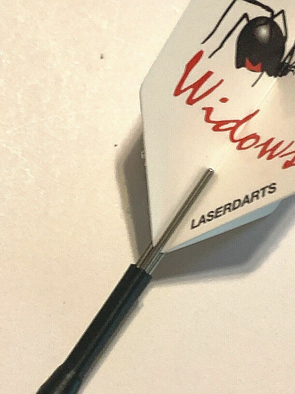 BLACK WIDOW SMOOTH STEEL TIP DARTS 23 GRAM FIXED PT LBWF123 SHIPS FREE FLIGHTS