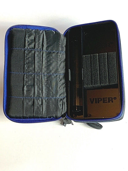 VIPER GLD PLAZMA PLUS  DART CASE BLACK W/ BLUE TRIM NEW FREE SHIPPING N FLIGHTS