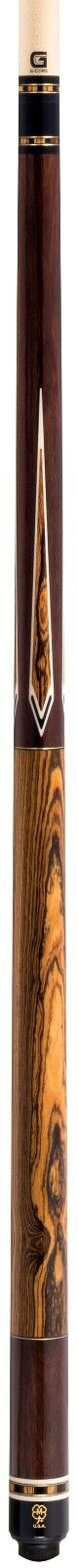 MCDERMOTT G520 EXOTIC WOOD CUE 12.25 MM TIP NEW FREE SHIPPING FREE CASE