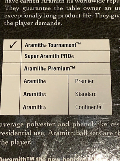 ARAMITH DURAMITH TOURNAMENT PRO CUP VALUE PAC POOL BALLS BIG VALUE SHIPS FREE