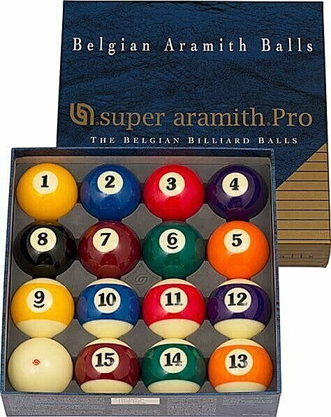 SUPER ARAMITH PRO POOL BALLS MADE IN BELGIUM  BRAND NEW SEALED SHIPS FREE N MORE